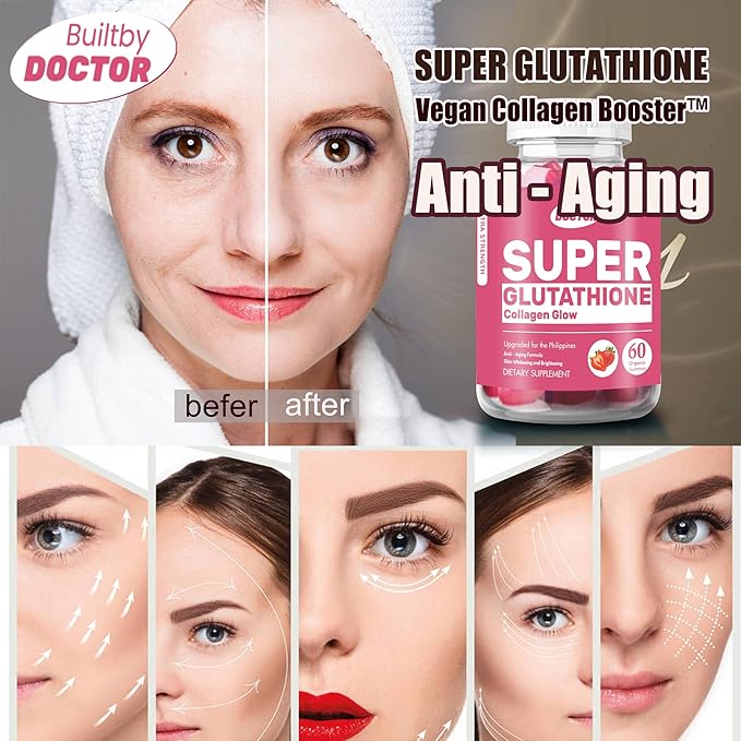 Super glutathione collagen glow gummies,Glutathione Skin Care
