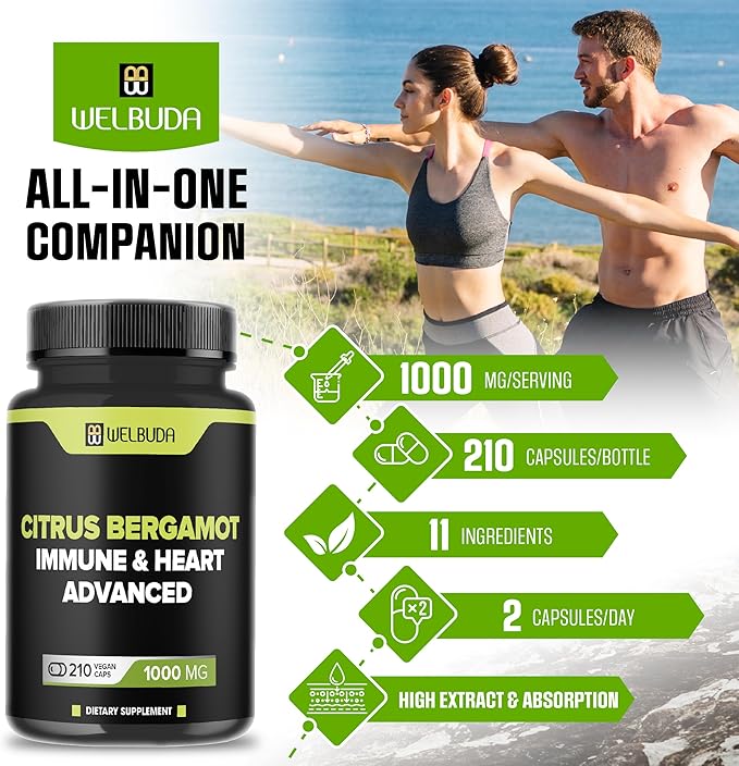 210 Capsules - Citrus Bergamot Extract 25:1 with