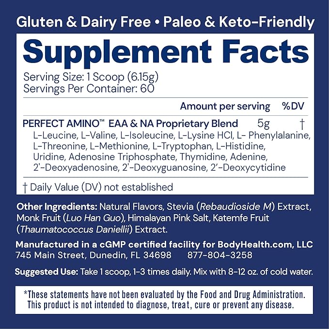 BodyHealth PerfectAmino Powder 60 Servings