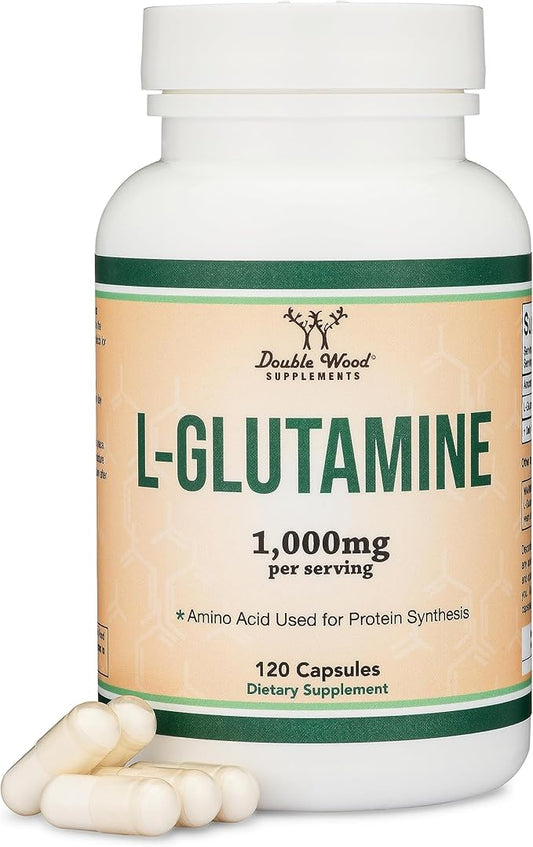 L Glutamine Capsules (1000mg Servings, 120 Capsules)