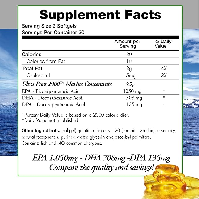 Omega 3 DPA Fish Oil 2,900 30 Servings