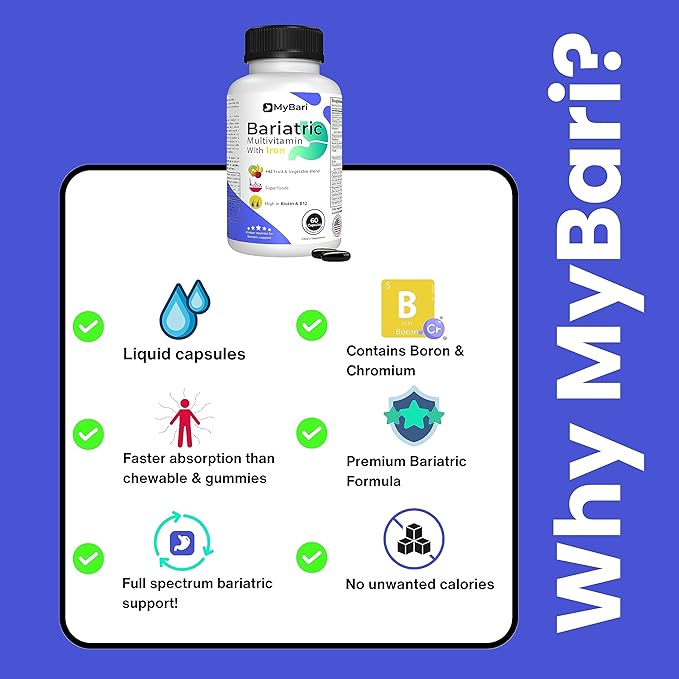 All-in-One Bariatric Multivitamin with Iron 42+ Fruit 60 Liquid
