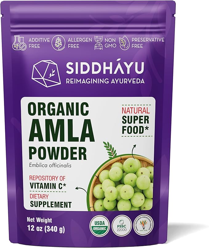 Organic Amla Powder for Hair Growth 12 oz