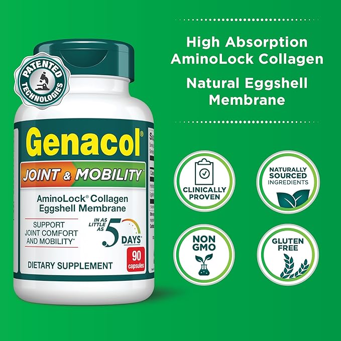 Genacol Collagen & Natural Eggshell Membrane 5 Days| 90 Capsules