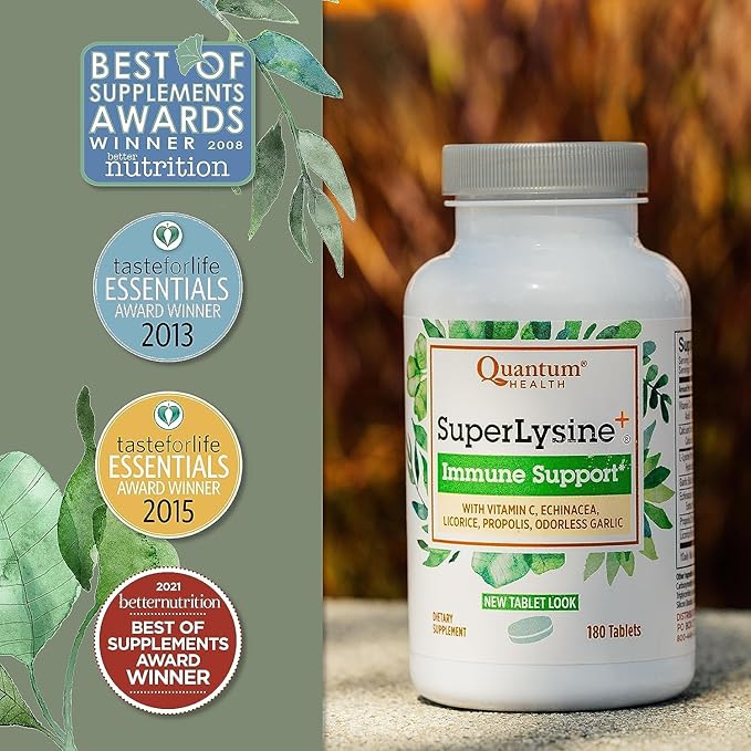 Quantum Health SuperLysine+ Advanced Formula Immune 1500 mg, 180 Tablets 2)