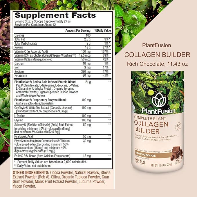 PlantFusion Vegan Collagen Powder 11.43 oz