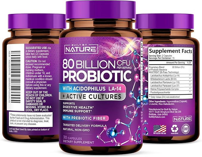 80 Billion CFU Probiotic 30 Capsules