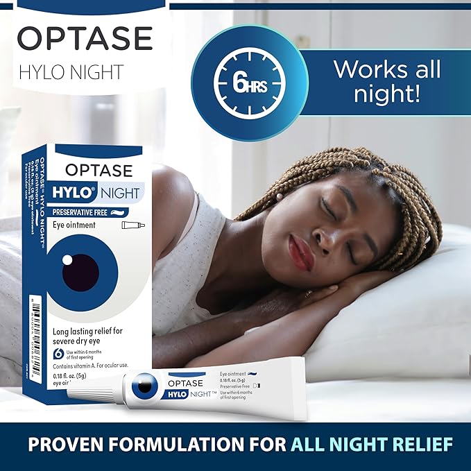 Optase HYLO Night Eye Ointment .18 oz