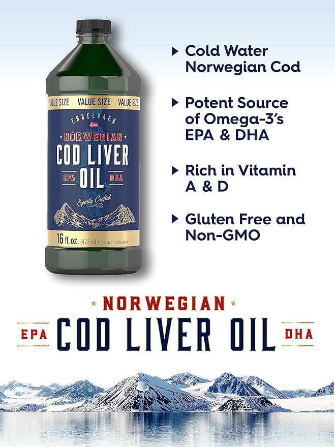 Carlyle Norwegian Cod Liver Oil 16oz | 3 Bottles