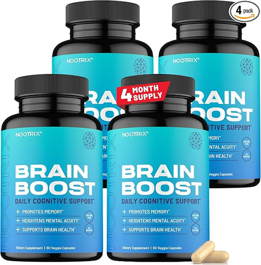 Brain Boost Nootropic Supplement 240 Capsules