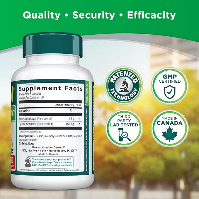 Genacol Collagen & Natural Eggshell Membrane 5 Days| 90 Capsules