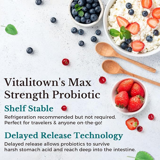 Vitalitown Probiotics 120 Billion CFUs 36 Strains, 1 | 60 Delayed