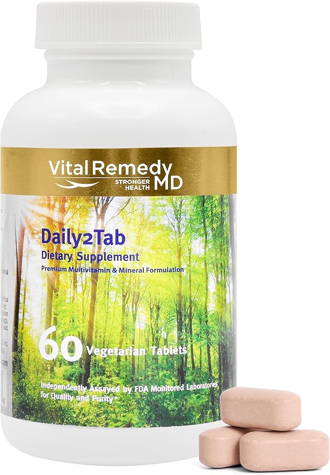 Multivitamin for Women & Men Daily2Tab Multimineral B12, Lycopene (60 count)