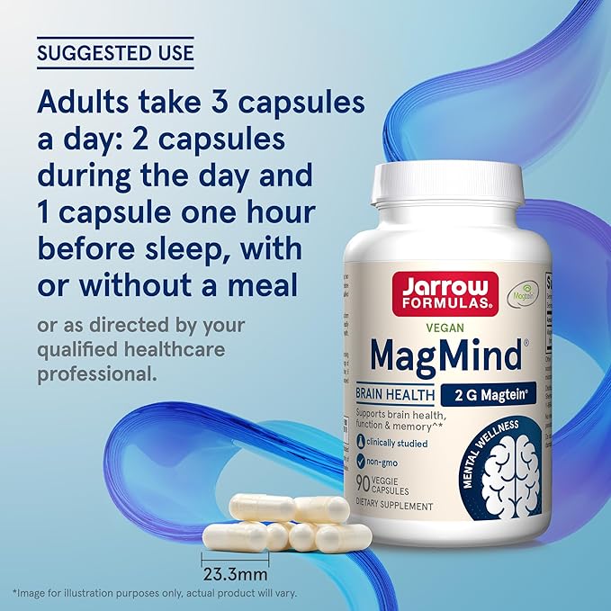Jarrow Formulas MagMind Brain Health 90 Capsules, 30 Day