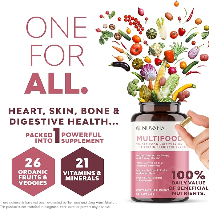 Multifood Whole Food Multivitamin for Women 21 Organic 60 Capsules