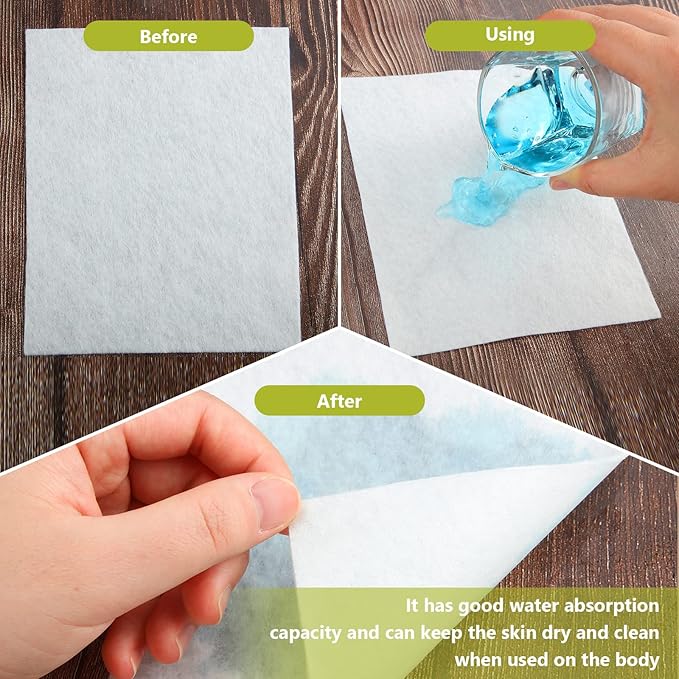20 Counts Skinfold Dry Sheet Soft 2 Sizes, 14 x 6 Inch, 7 x 6 Inch