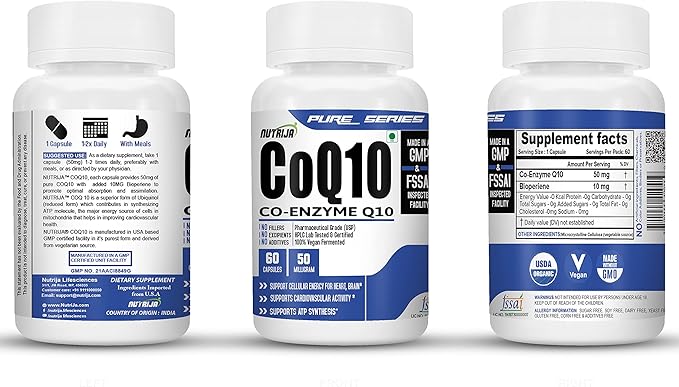 COENZYME Q10 (COQ10) 50MG (120 Capsules)