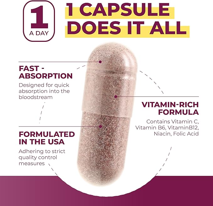 PurePremium Beet Root Capsules for Normal Blood Pressure Support - with Beetroot, Hawthorn, Hibiscus - Beets Supplements for Normal Nitric Oxide - 90 Capsules