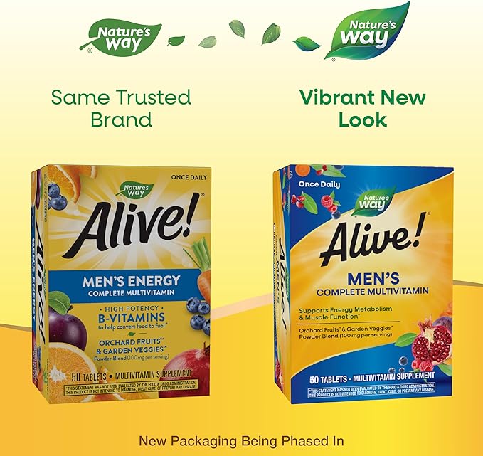 Nature's Way Alive! Men's Complete Multivitamin, 50 Tablets
