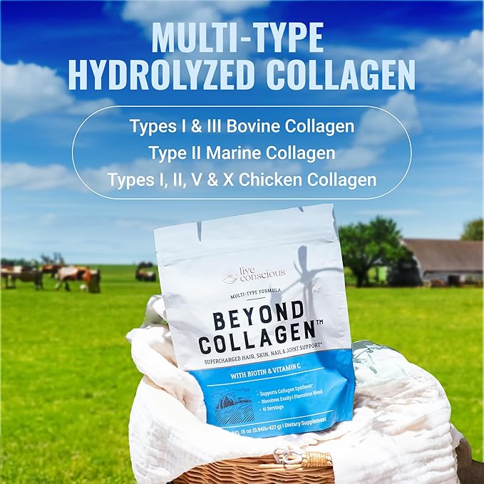 Live Conscious Beyond Collagen Multi Collagen 41 Servings