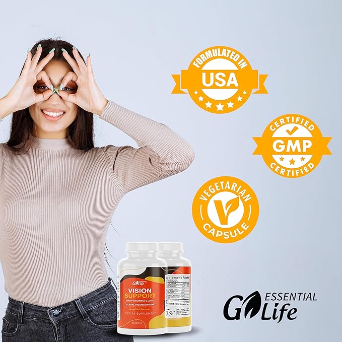 Vision Support Supplement 20mg for 60 Capsules