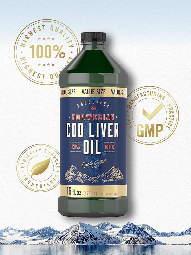 Carlyle Norwegian Cod Liver Oil 16oz | 3 Bottles