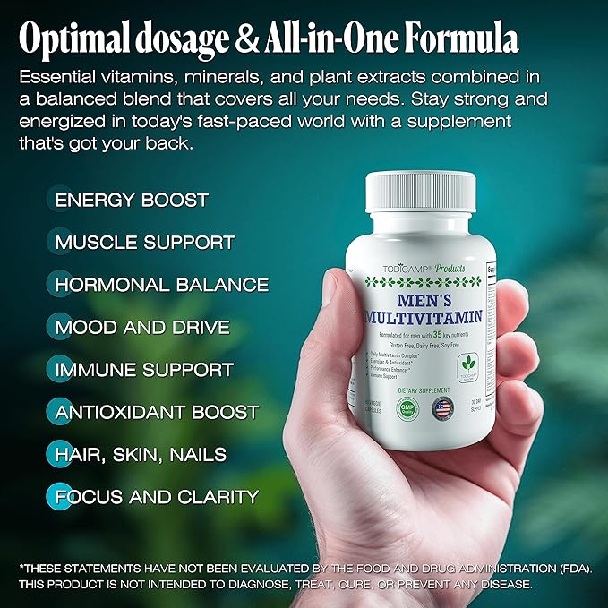 Men's Multivitamin & Mineral Complex 60 Capsules 30 Day