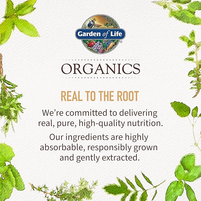 Garden of Life Organics Whole Food Multivitamin for Men 40+ 120 Tablets, Vegan Mens Multi for Health & Well-Being Certified Organic Whole Food Vitamins & Minerals for Men Over 40 Mens Vitamins
