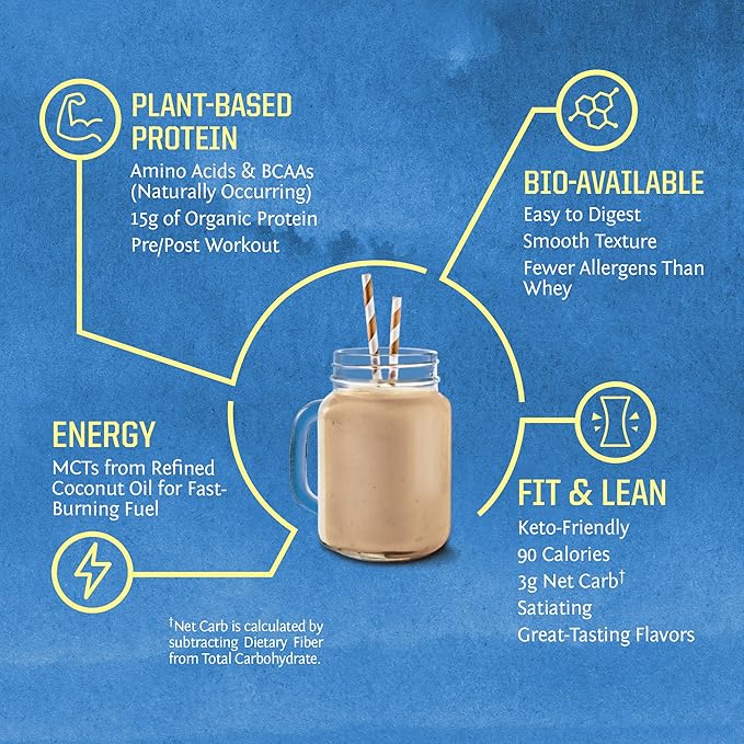 Vegan Organic Protein Powder Plant-based 30 Servings