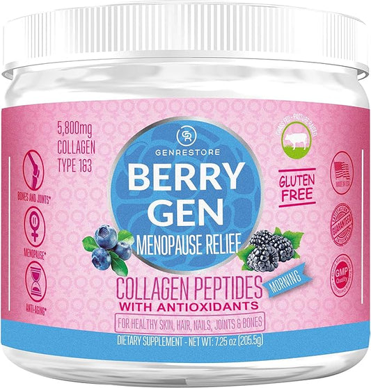 Menopause Morning Collagen Powder with Antioxidants 30 Servings 1 and 3 Collagen