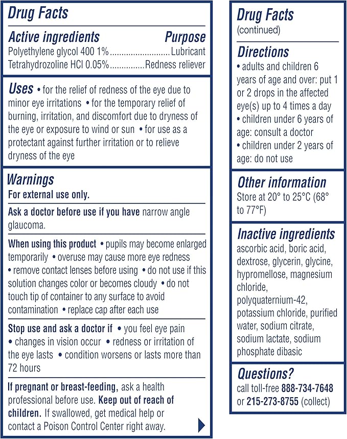 Visine Red Eye Hydrating Comfort Redness 0.5 fl.