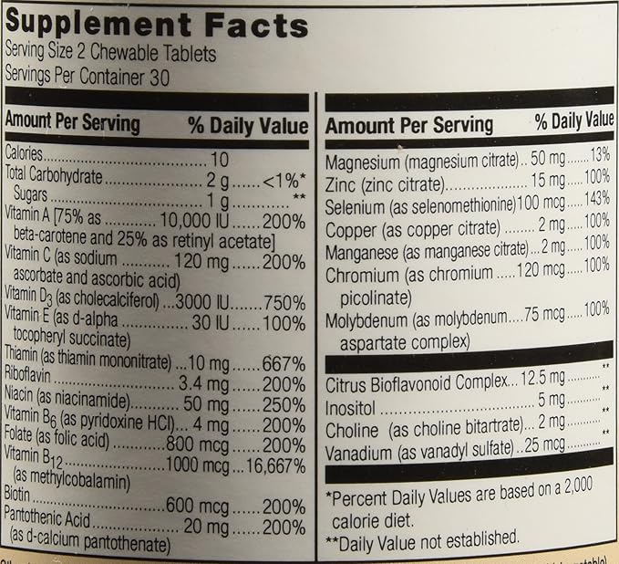 Bariatric Advantage Essential Multivitamin without Iron 200 DV 60 Tablets