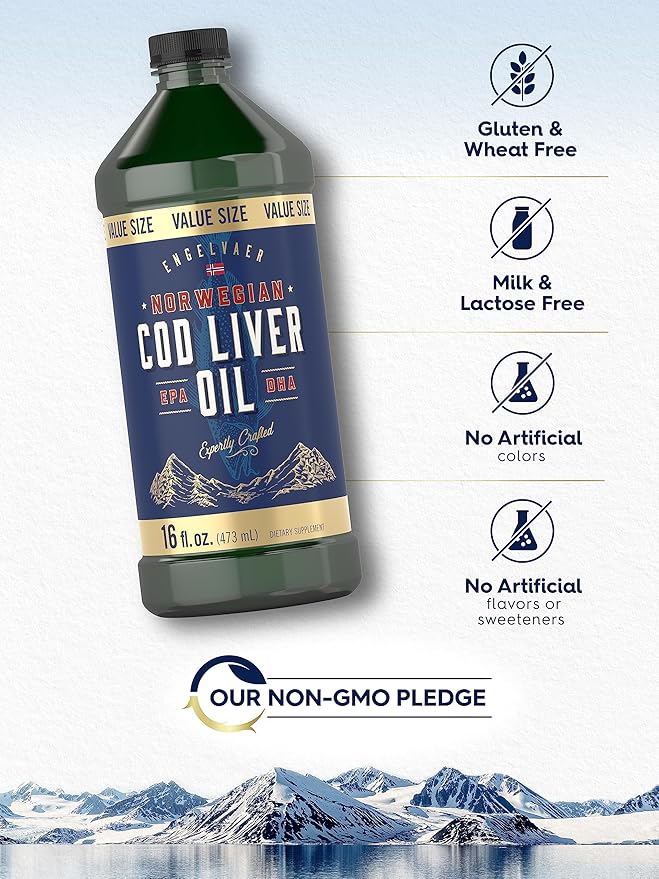 Carlyle Norwegian Cod Liver Oil 16oz | 3 Bottles