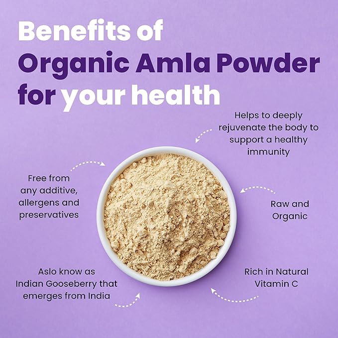 Organic Amla Powder for Hair Growth 12 oz