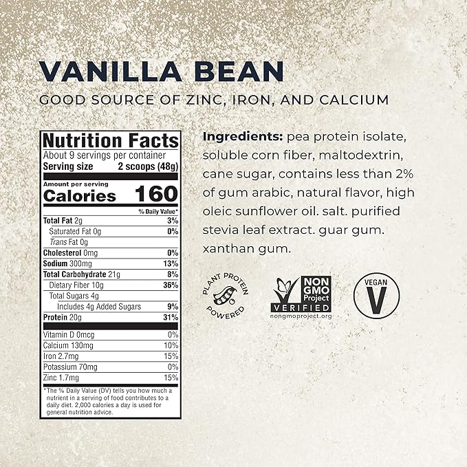 Evolve Protein Powder, Ideal Vanilla, 20g 1 Pound
