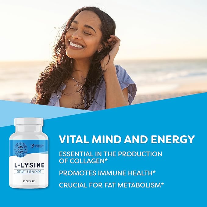 Vimergy L-Lysine 500MG Capsules, 270 Servings (270 Count)