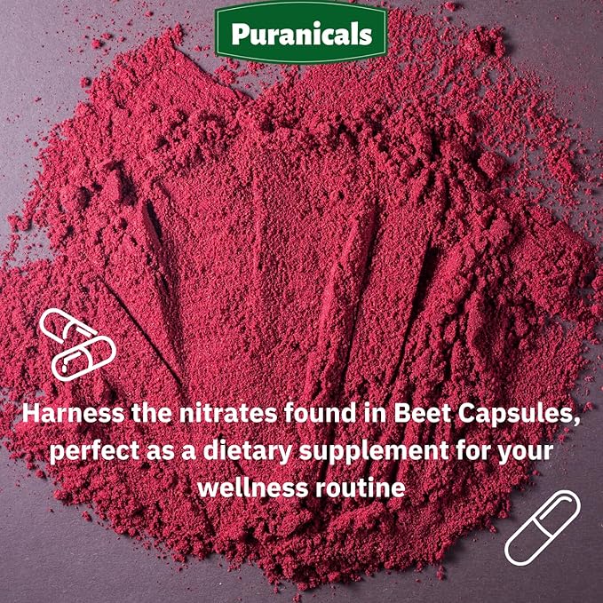 Beet Premium 320 Capsules Nitric Oxide Booster 900 mg 100% Pure