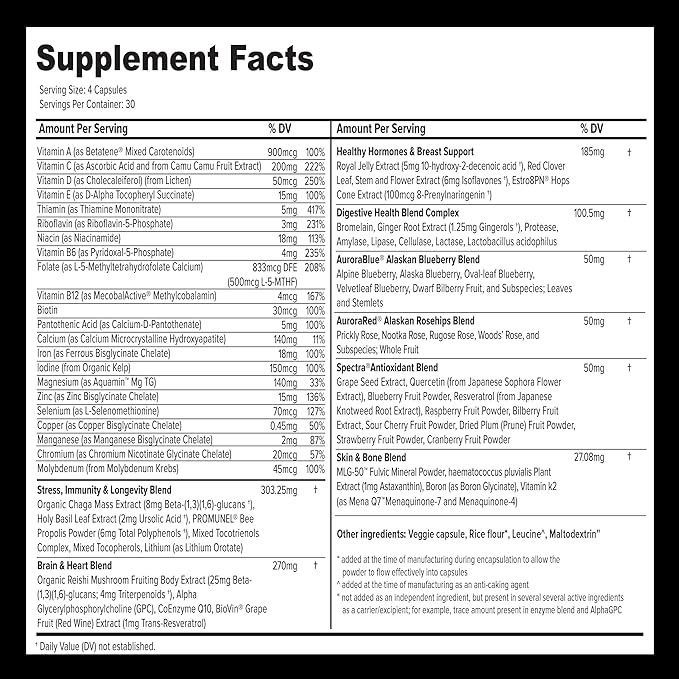 Whole Food Multivitamin for Women (120