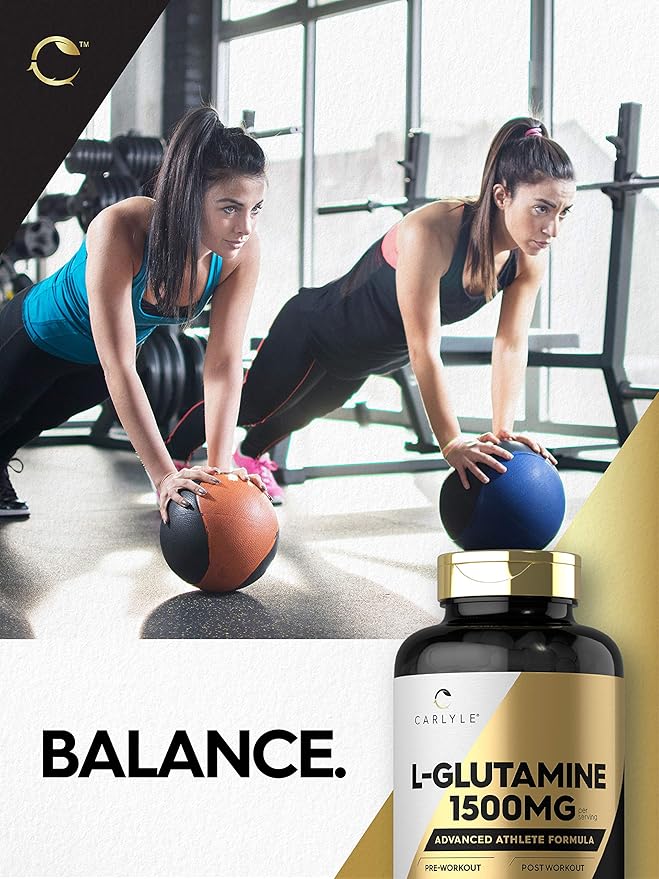 Carlyle L Glutamine Capsules 1500mg | 240 Count